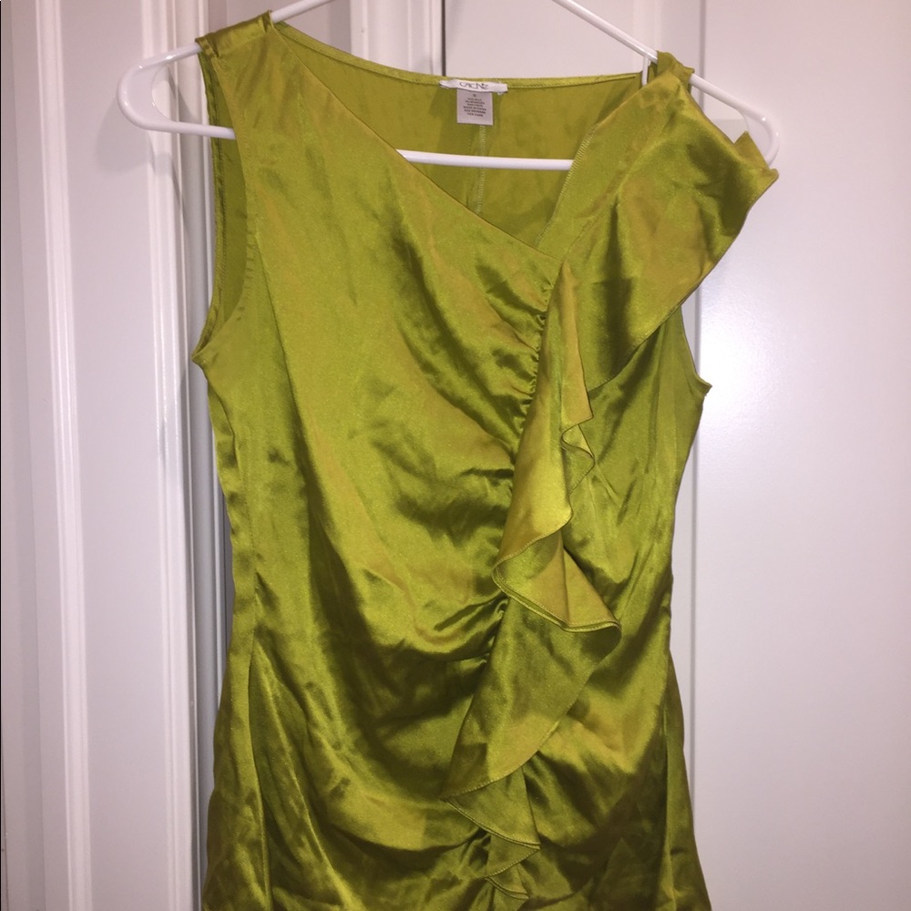 Cache silk tank top size small